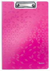 Vpenjalna mapa A4 Leitz WOW clipboard pink