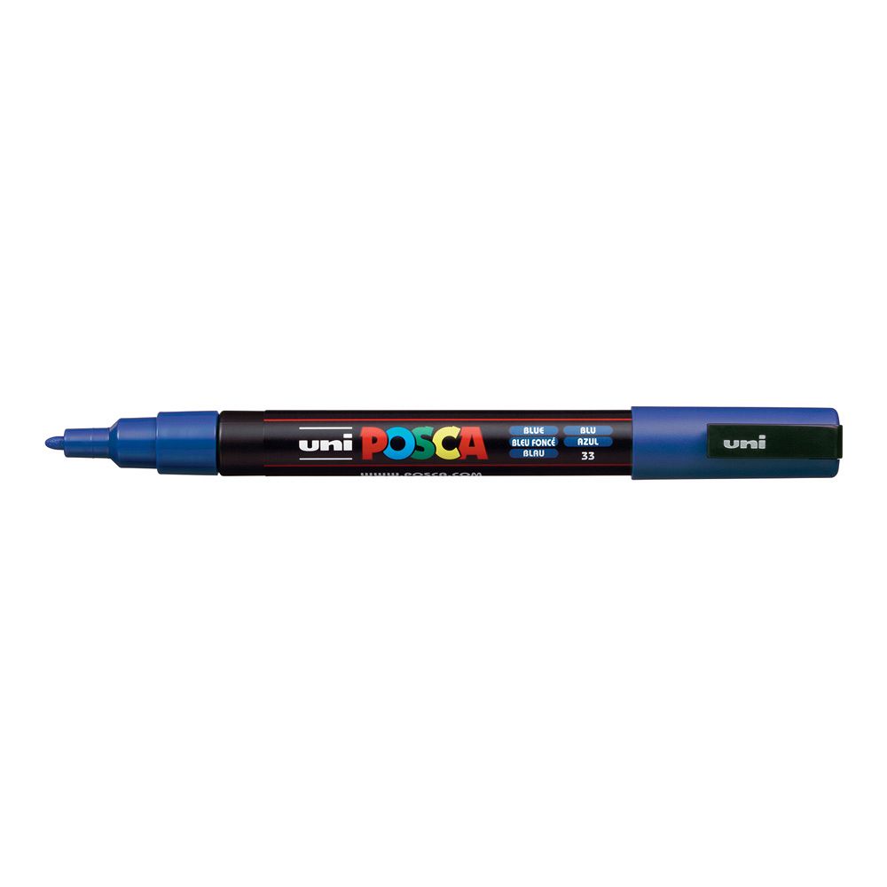 Marker Posca PC-3M Temno moder